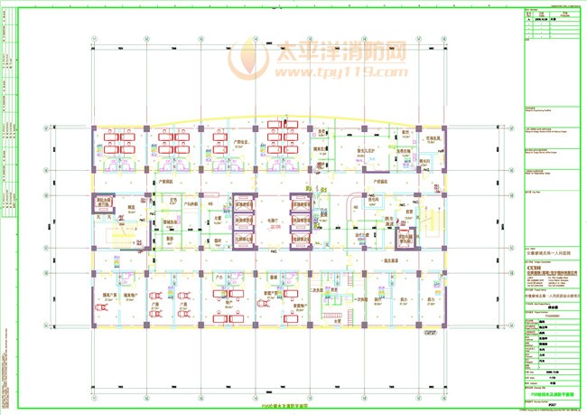 消防平面图CAD图纸